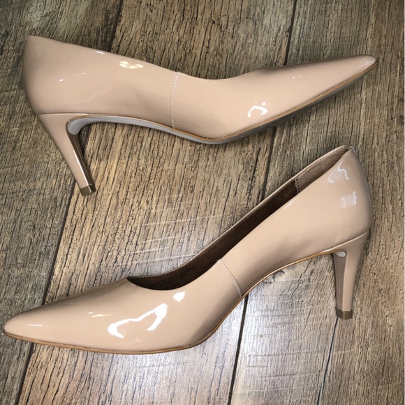 Walking Cradles Patent Leather Pointed Toe Formal Kitten Heel size 8N - Picture 8 of 8